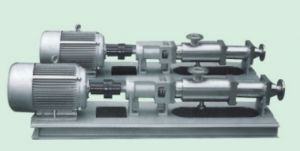螺杆浓浆泵可用于输送食品浆料，本浓浆泵，适应高粘度介质的特殊